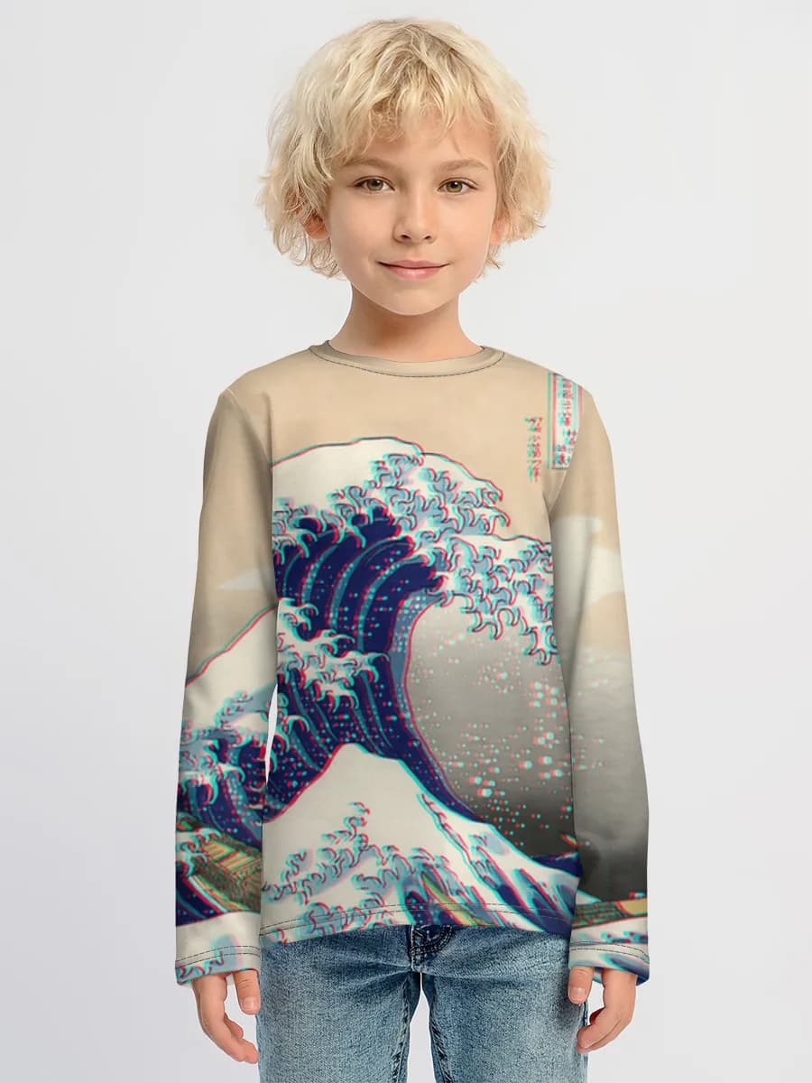 Children's cotton long sleeve shirt