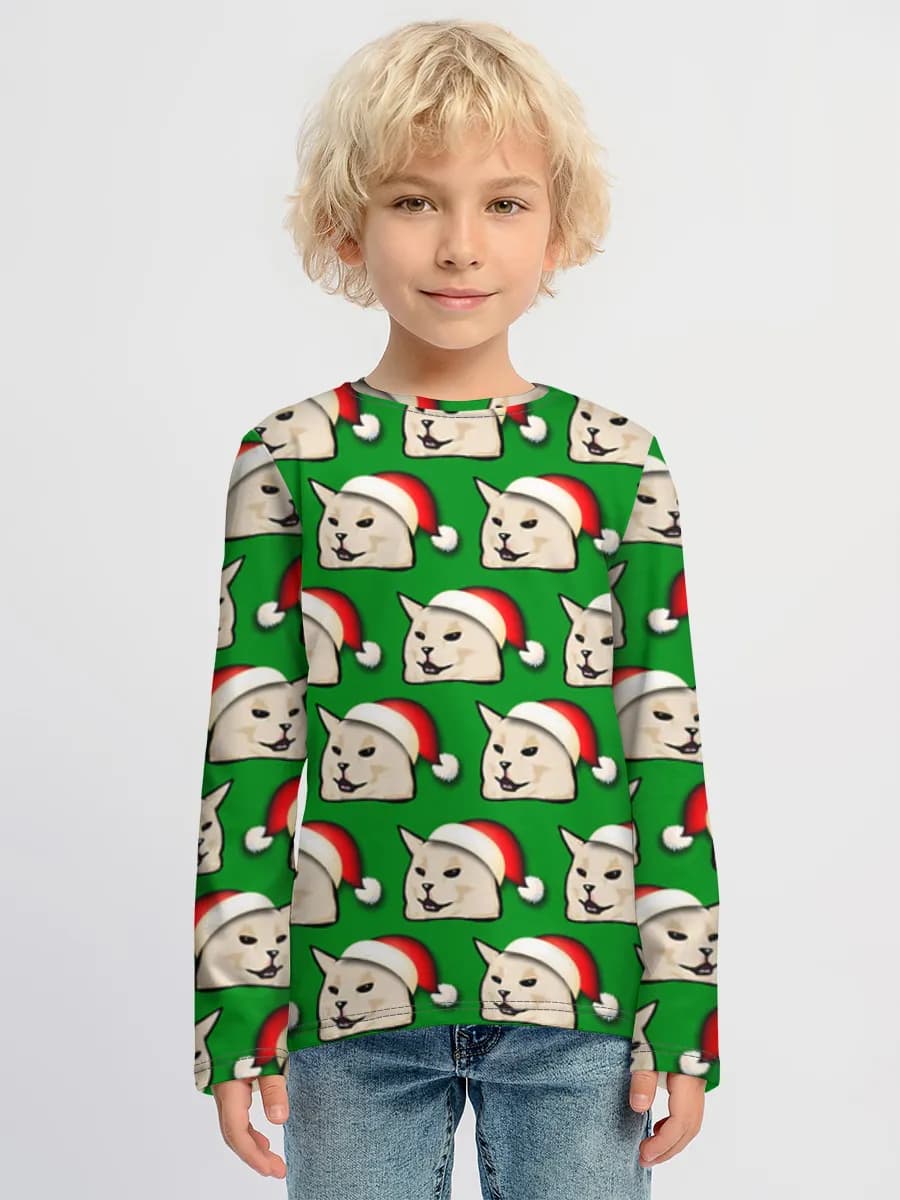 Children's cotton long sleeve shirt