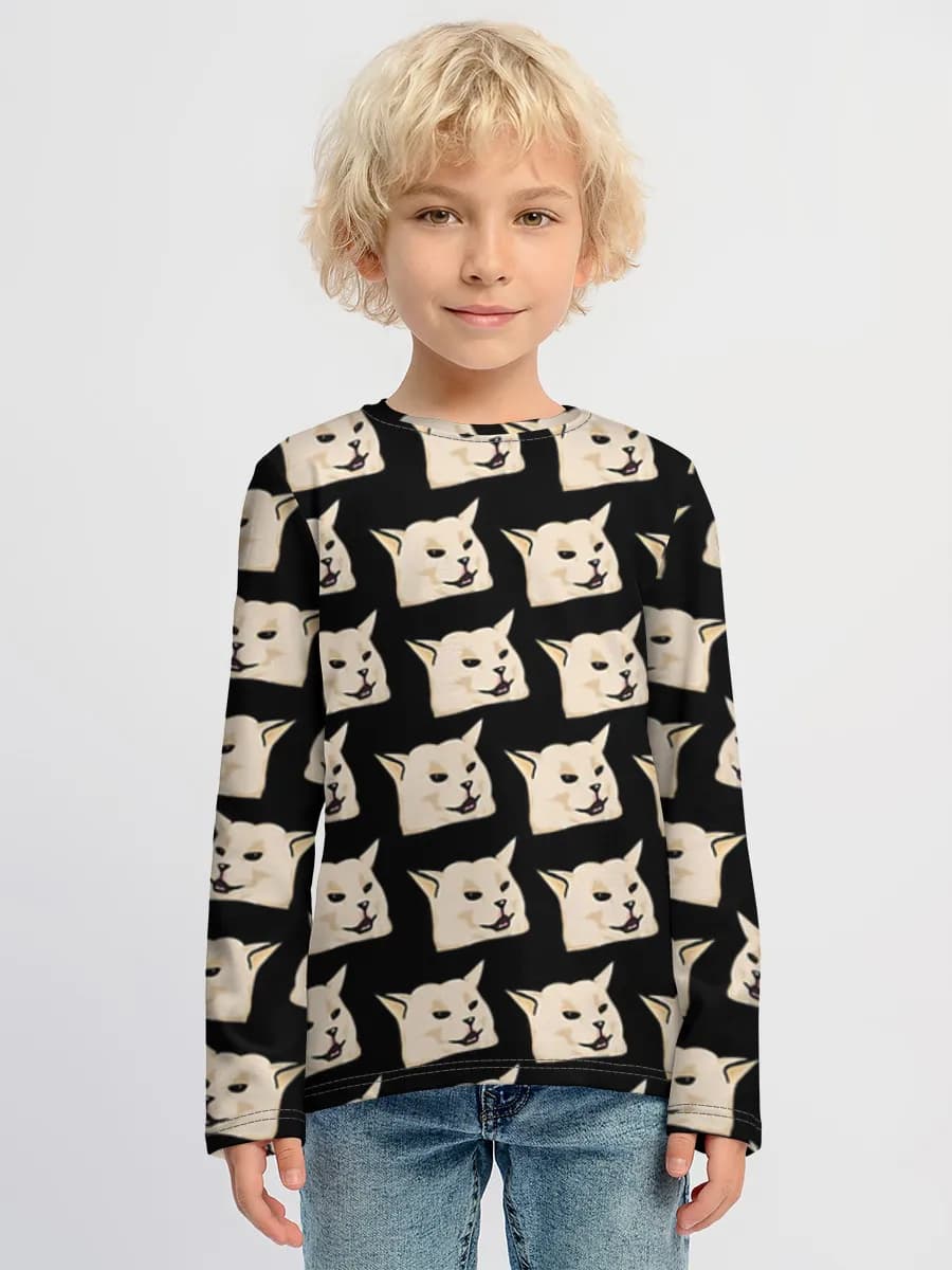 Children's cotton long sleeve shirt