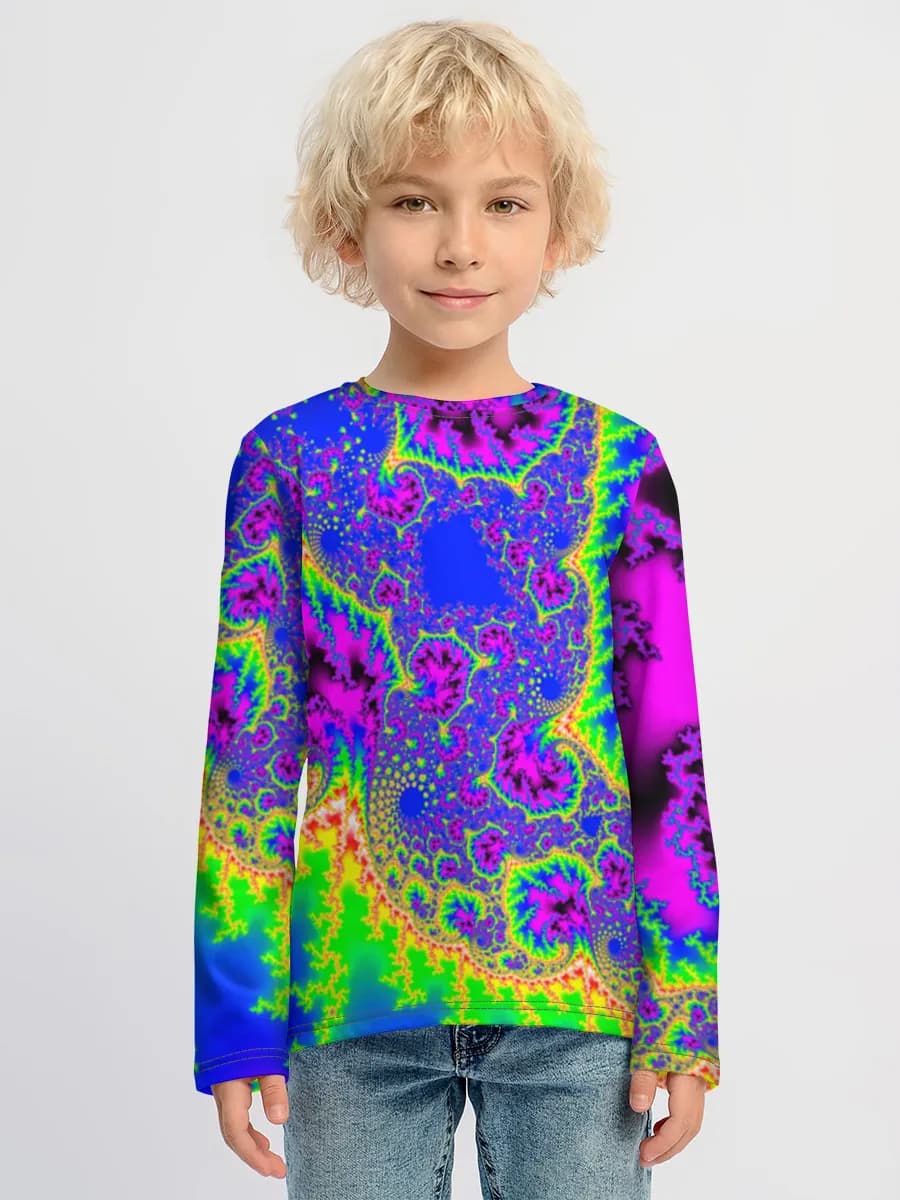 Children's cotton long sleeve shirt