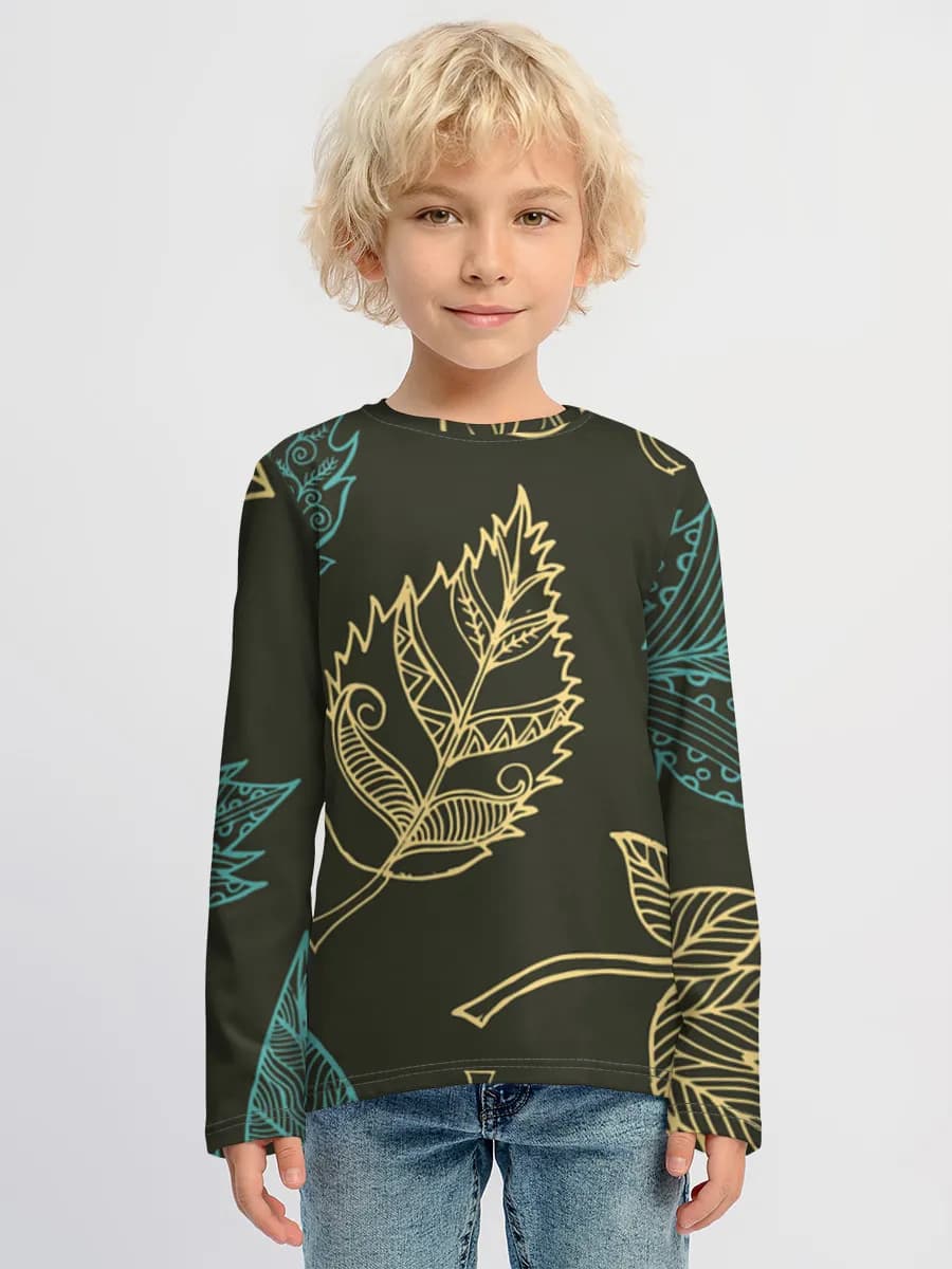 Children's cotton long sleeve shirt
