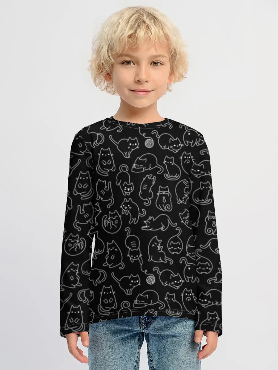 Children's cotton long sleeve shirt