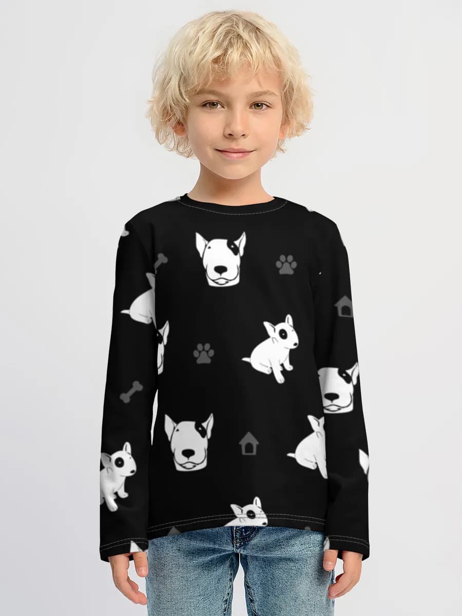 Children's cotton long sleeve shirt