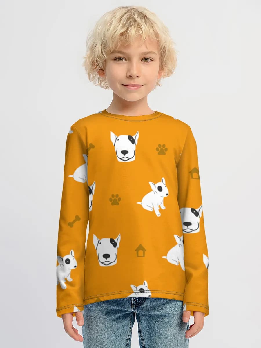 Children's cotton long sleeve shirt