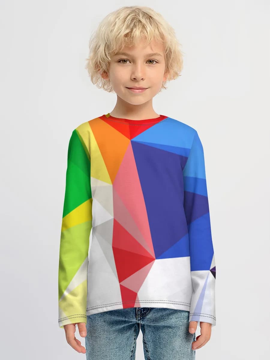 Children's cotton long sleeve shirt