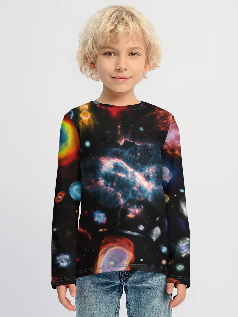 Children's cotton long sleeve shirt