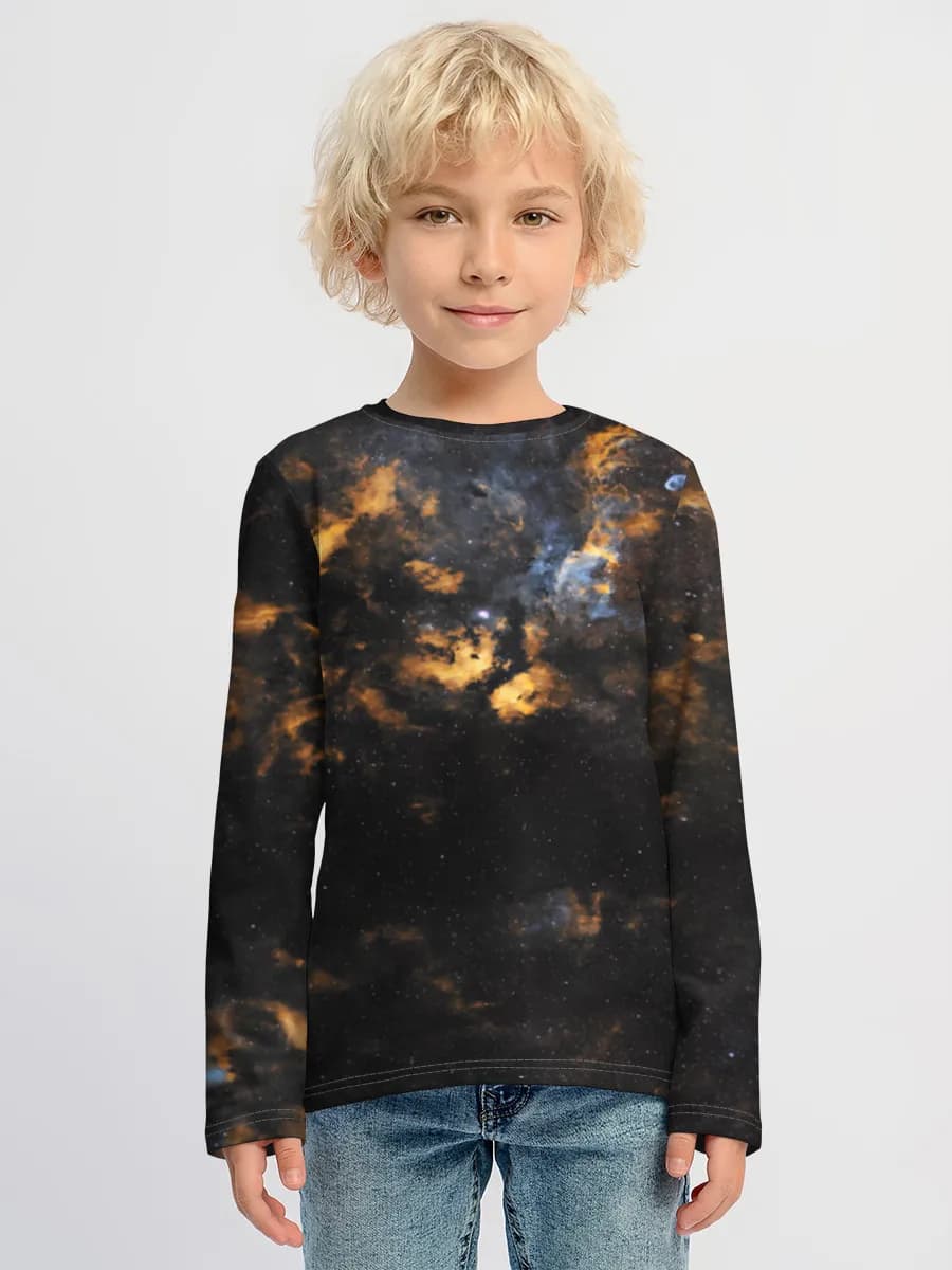 Children's cotton long sleeve shirt
