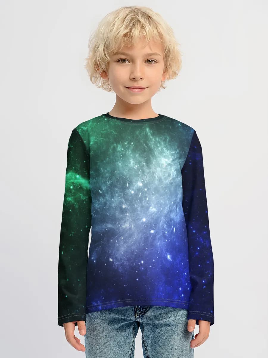 Blue Green Nebula Glow