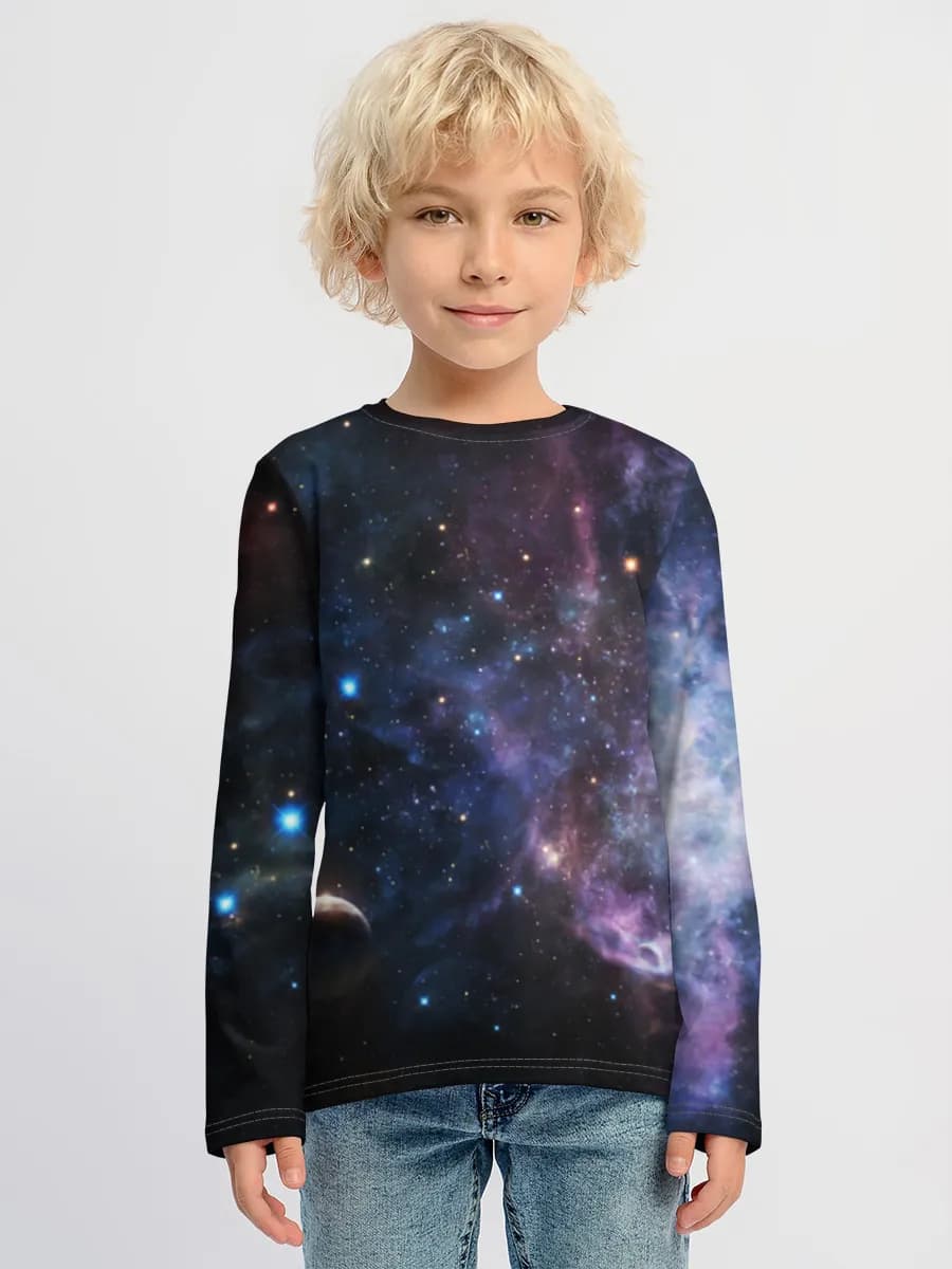 Children's cotton long sleeve shirt