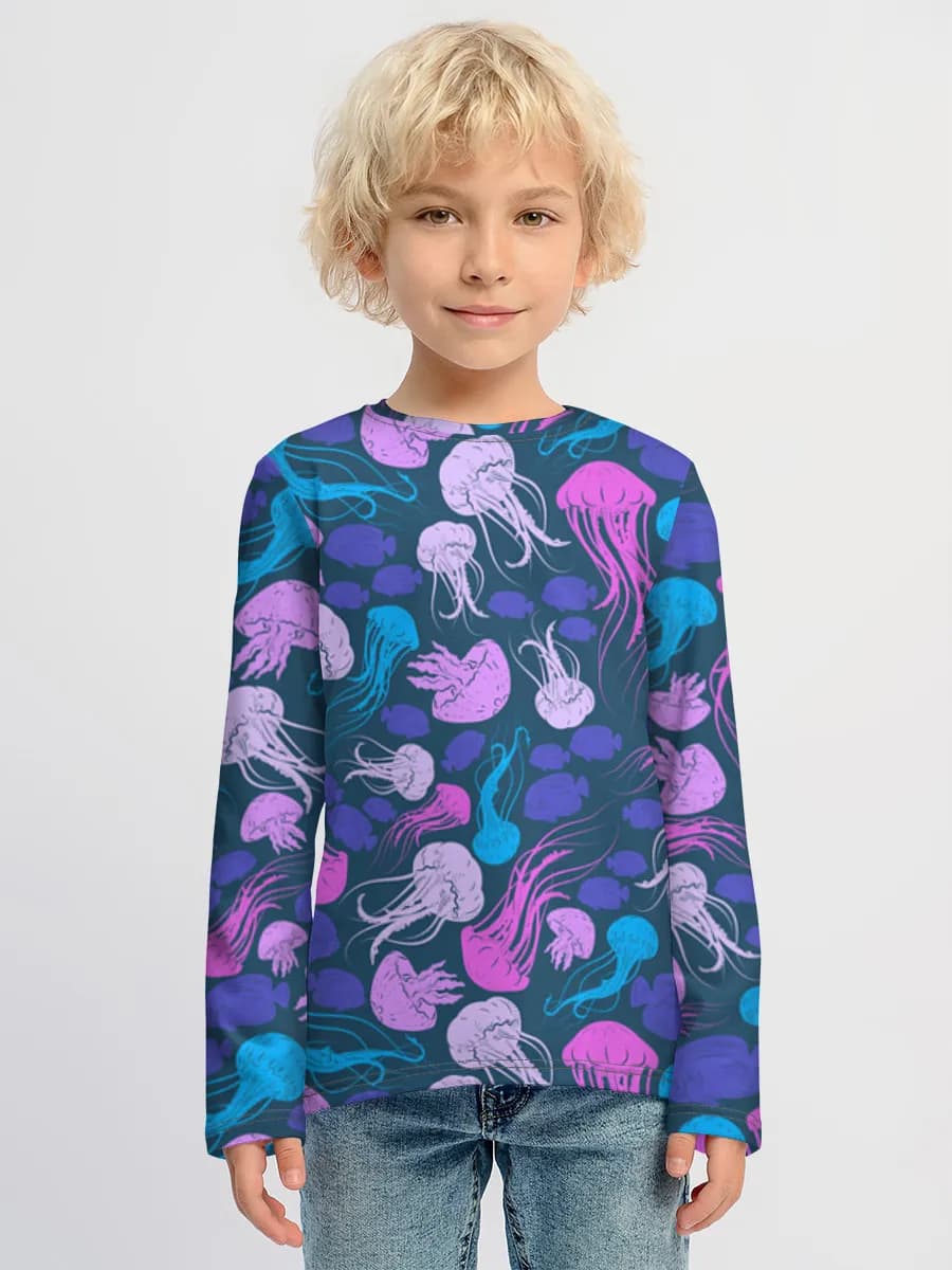 Children's cotton long sleeve shirt