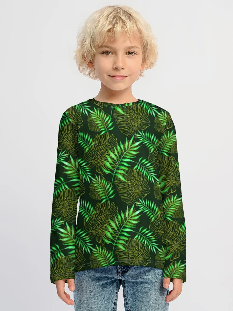 Children's cotton long sleeve shirt