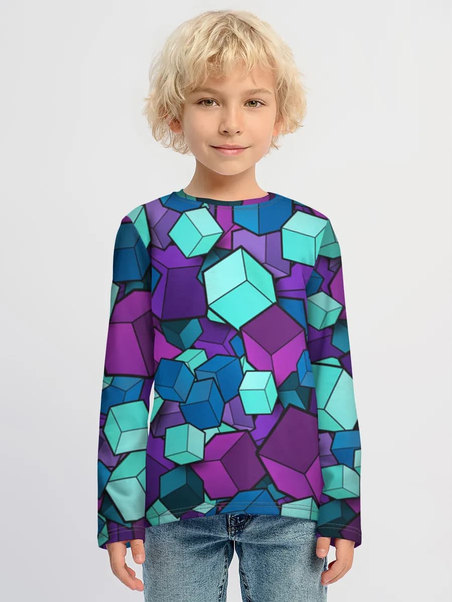 Children's cotton long sleeve shirt