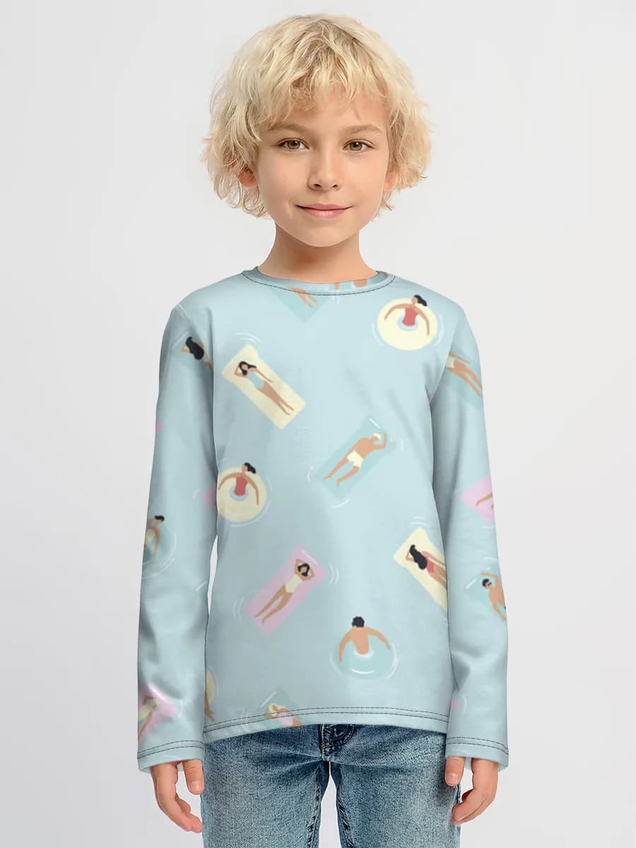 Children's cotton long sleeve shirt