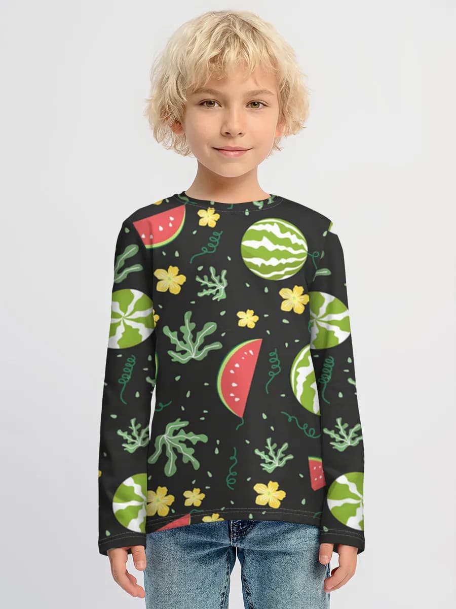 Children's cotton long sleeve shirt