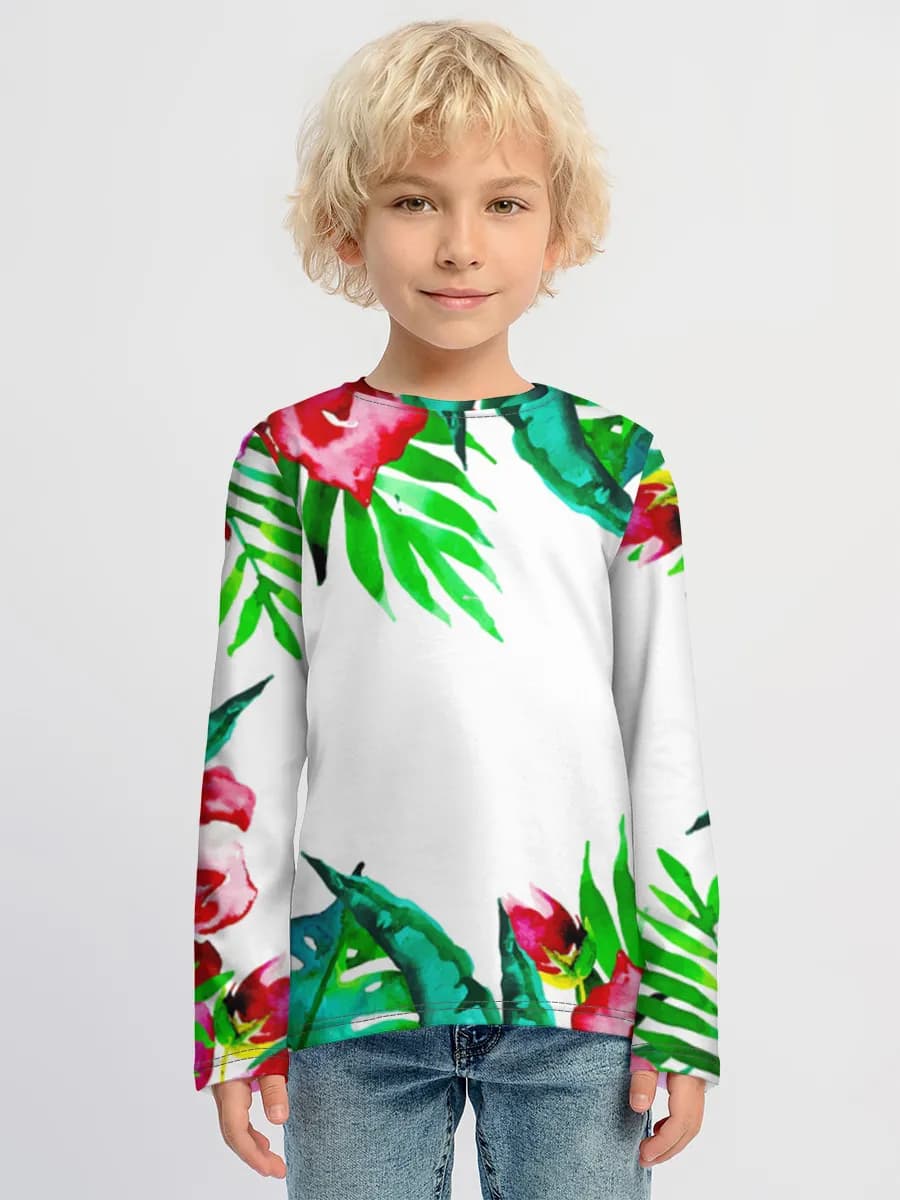 Children's cotton long sleeve shirt