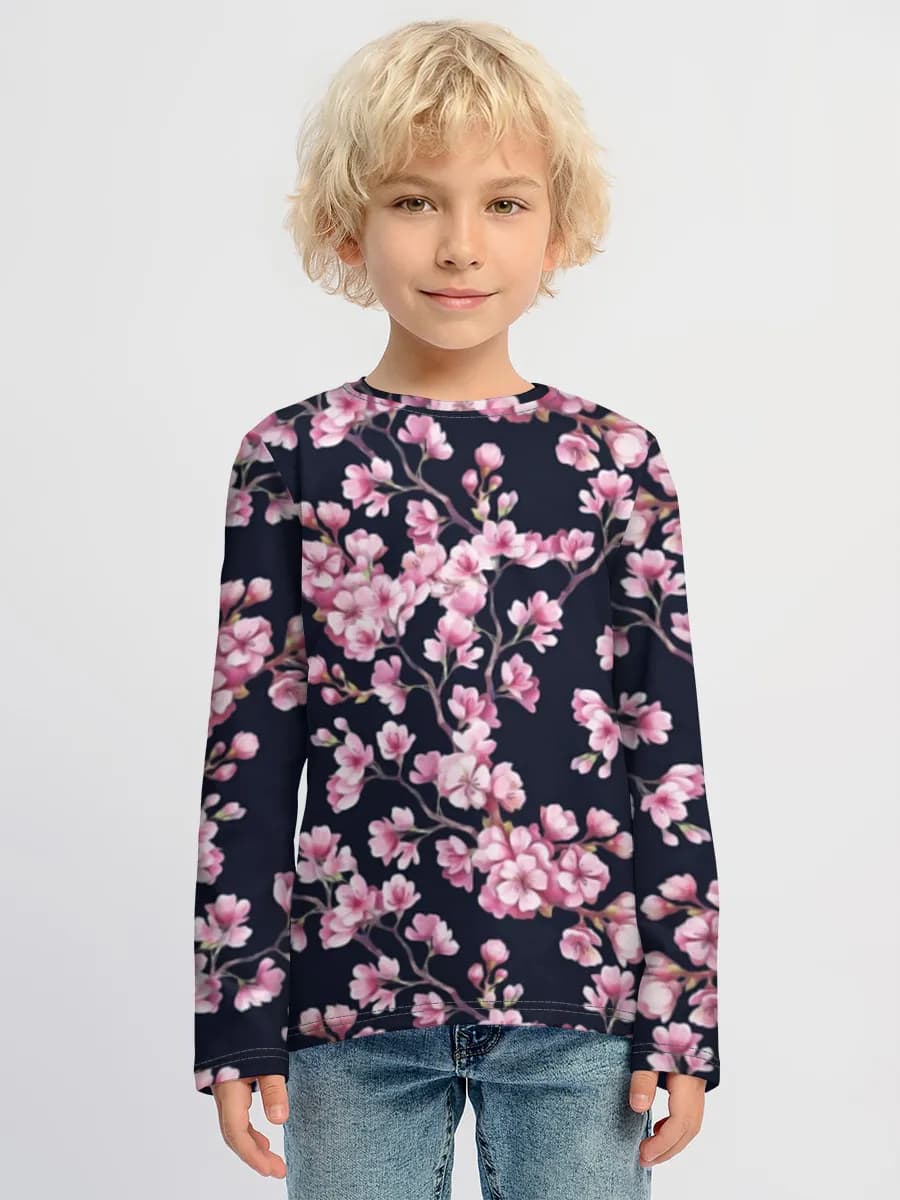 Children's cotton long sleeve shirt