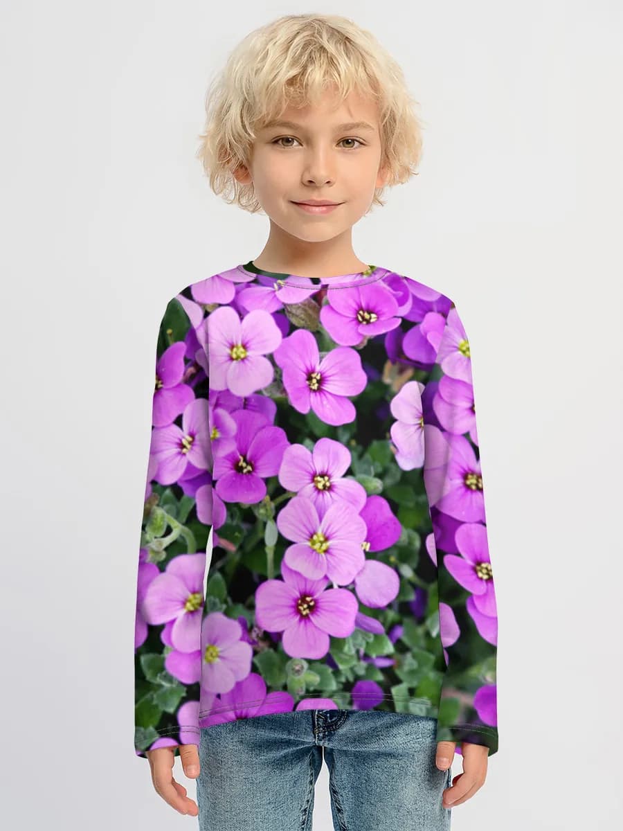 Children's cotton long sleeve shirt