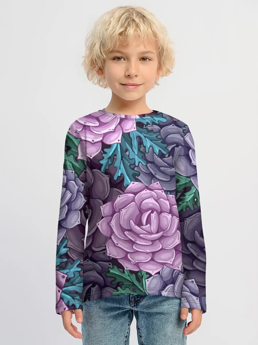 Children's cotton long sleeve shirt