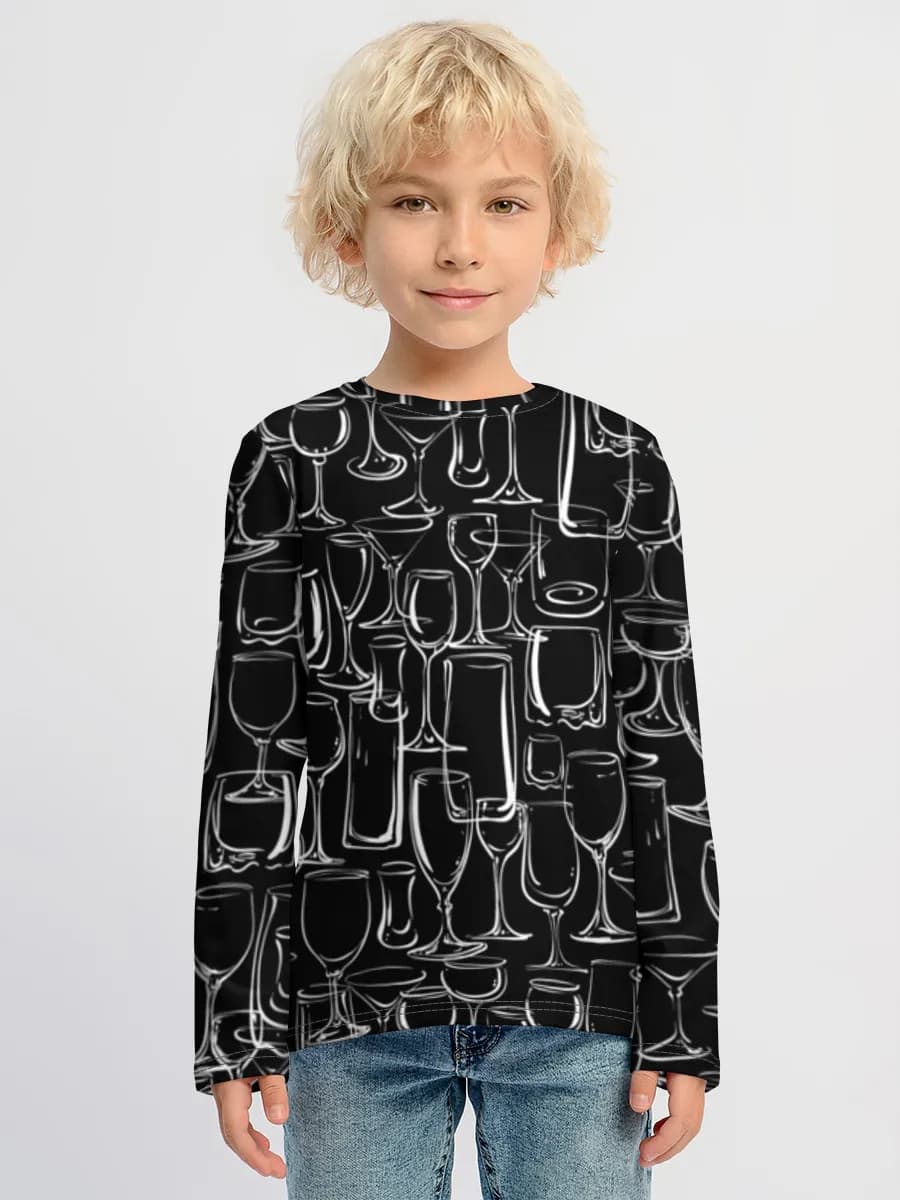 Children's cotton long sleeve shirt