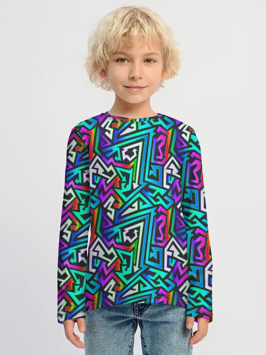 Children's cotton long sleeve shirt
