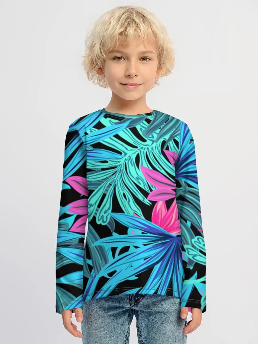 Children's cotton long sleeve shirt