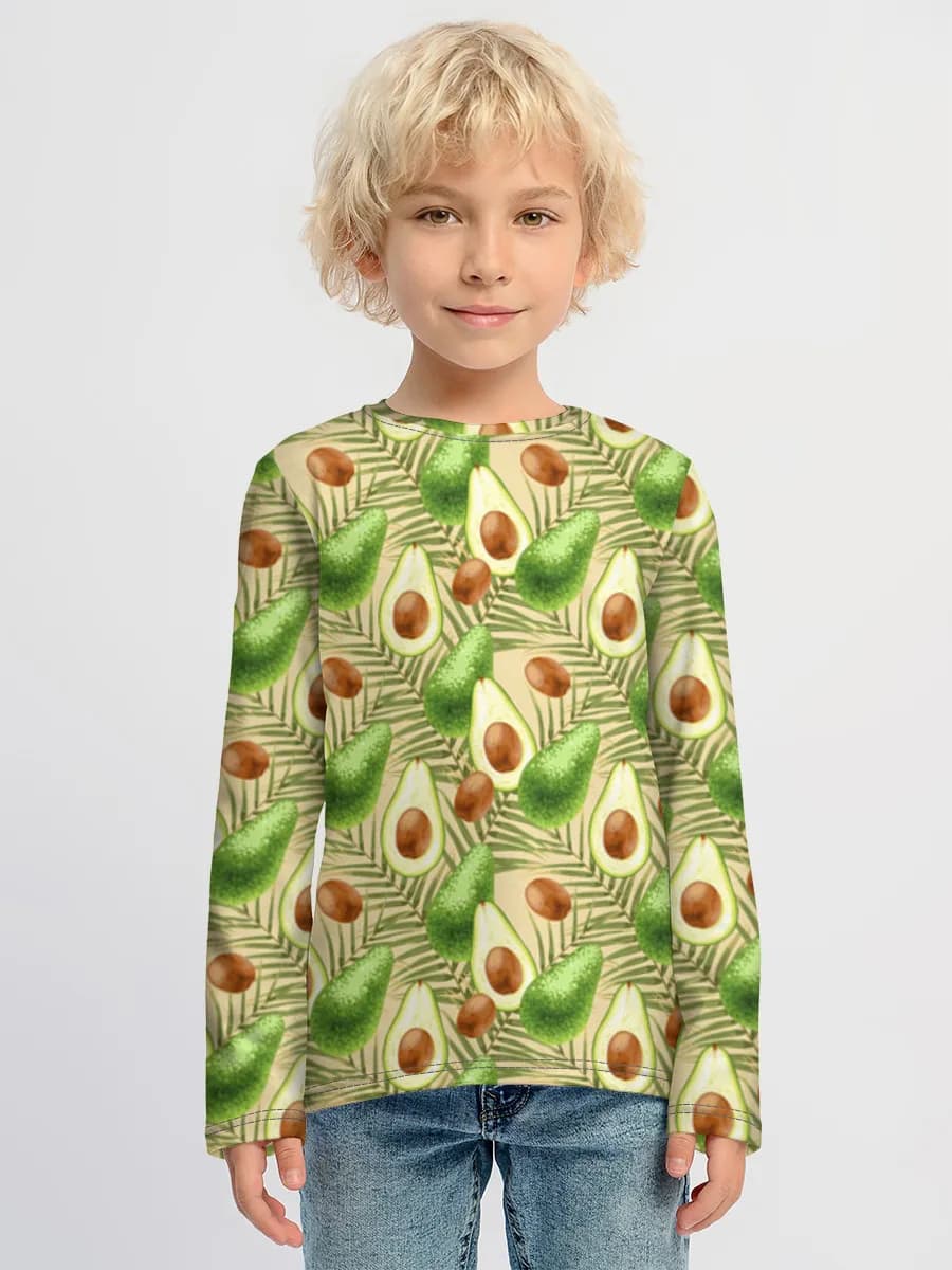 Children's cotton long sleeve shirt