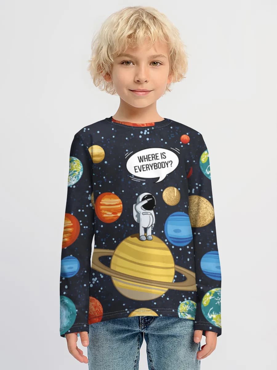 Children's cotton long sleeve shirt