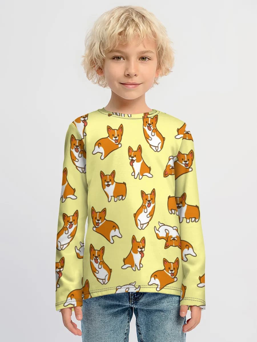 Children's cotton long sleeve shirt