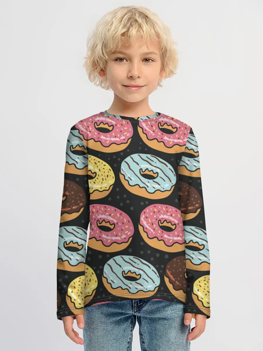 Children's cotton long sleeve shirt
