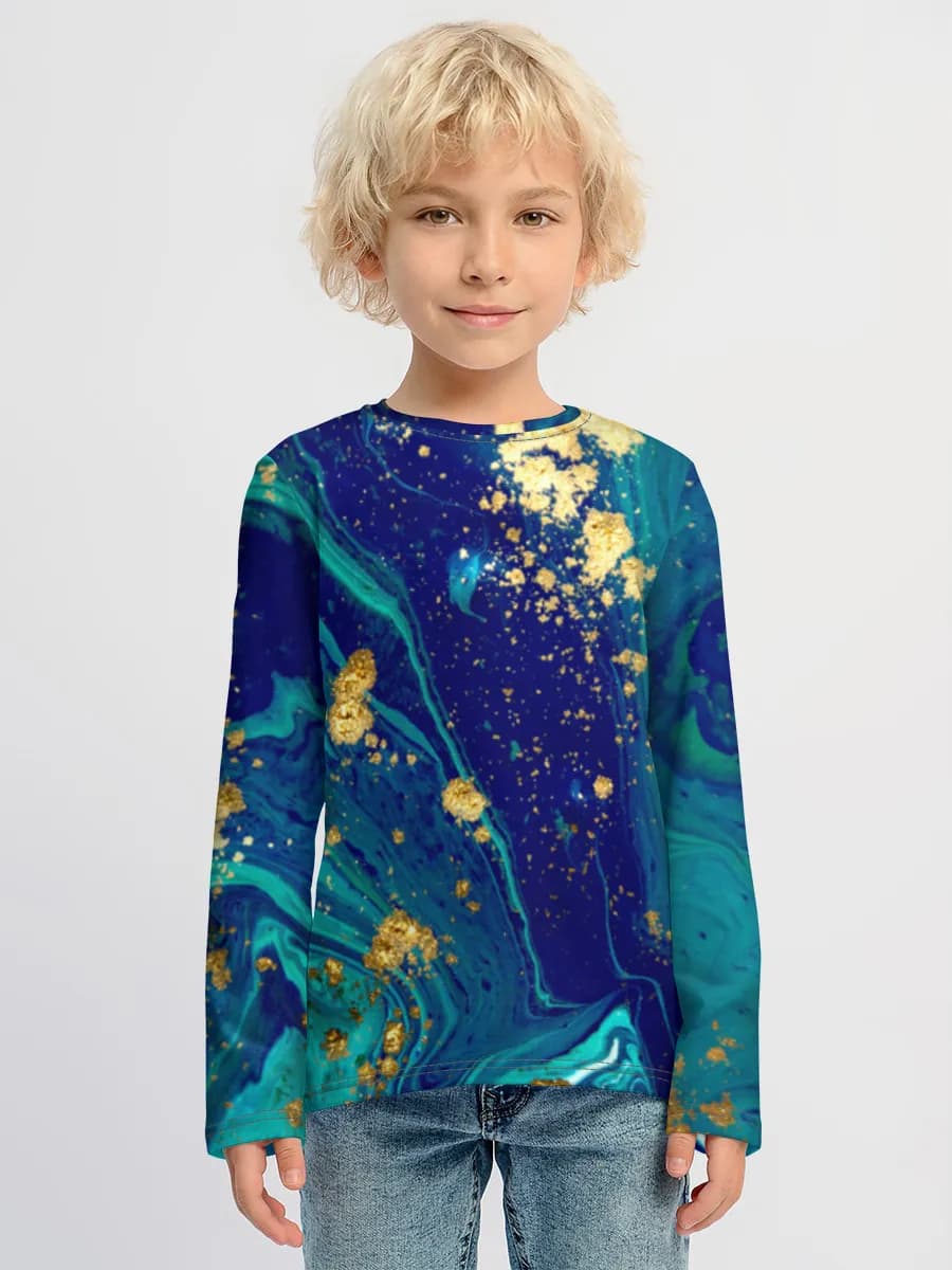 Children's cotton long sleeve shirt