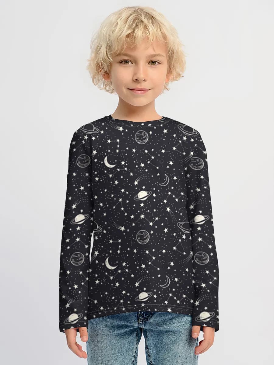 Children's cotton long sleeve shirt
