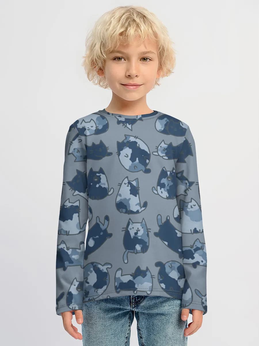 Children's cotton long sleeve shirt