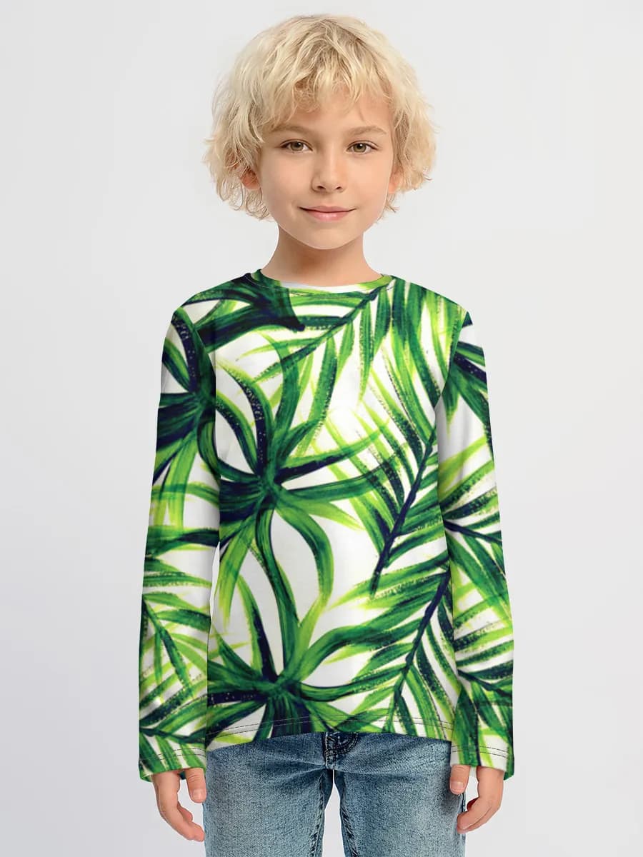 Children's cotton long sleeve shirt