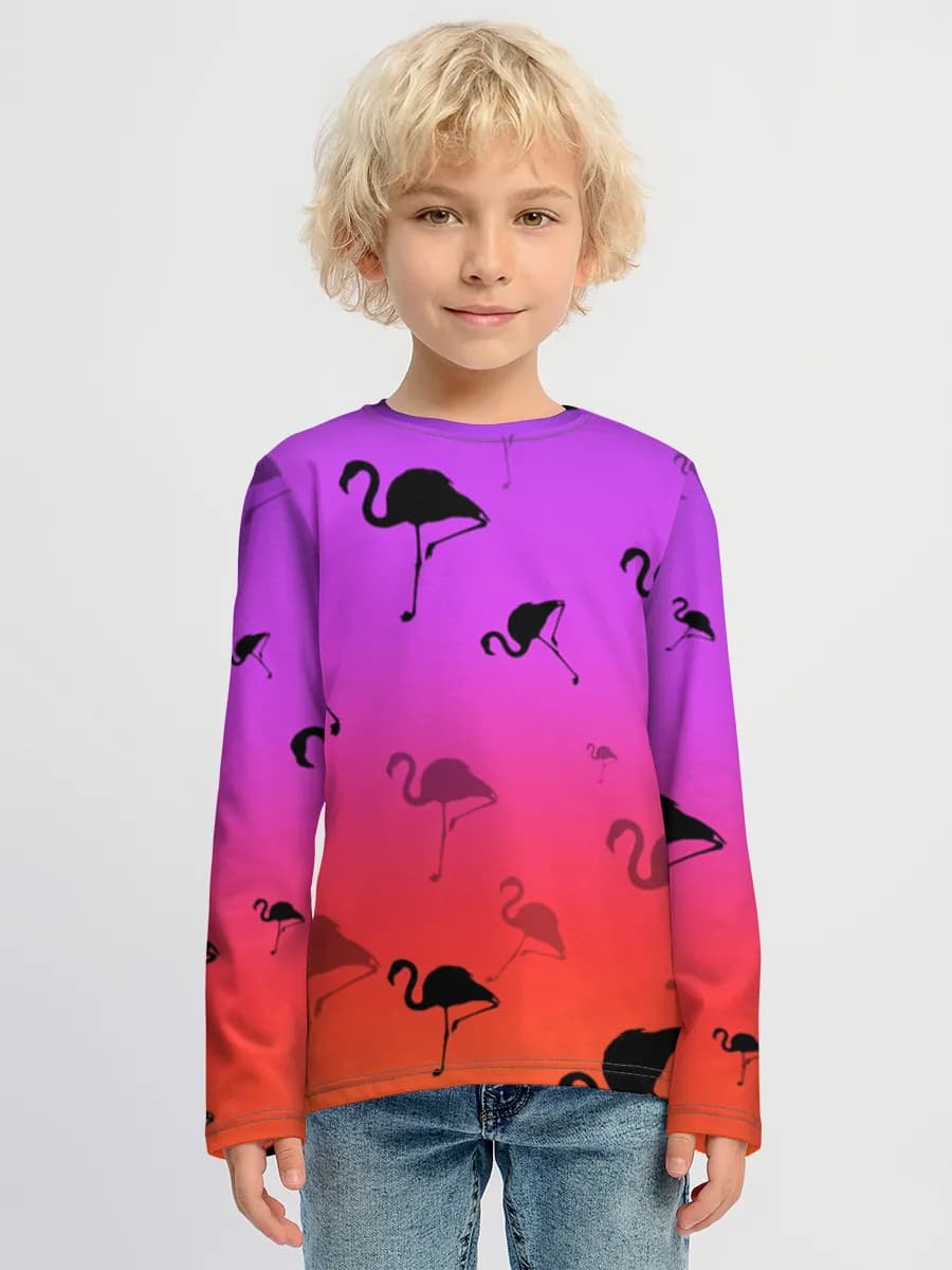 Children's cotton long sleeve shirt