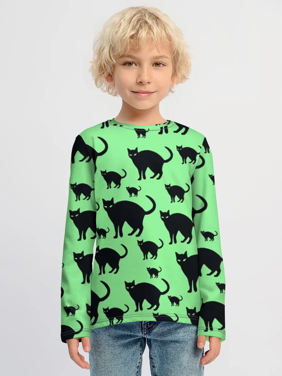 Children's cotton long sleeve shirt
