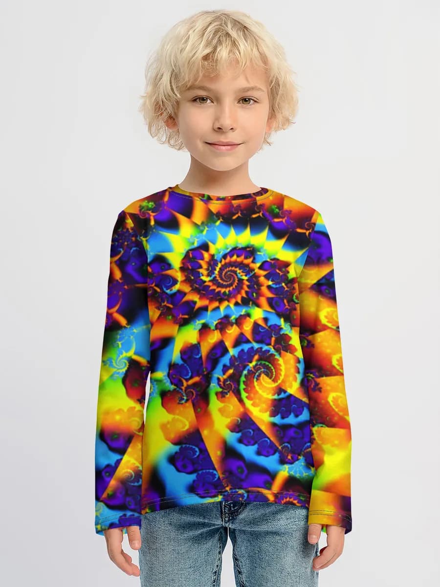 Children's cotton long sleeve shirt
