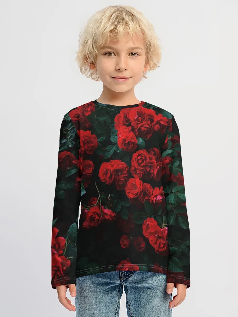 Children's cotton long sleeve shirt