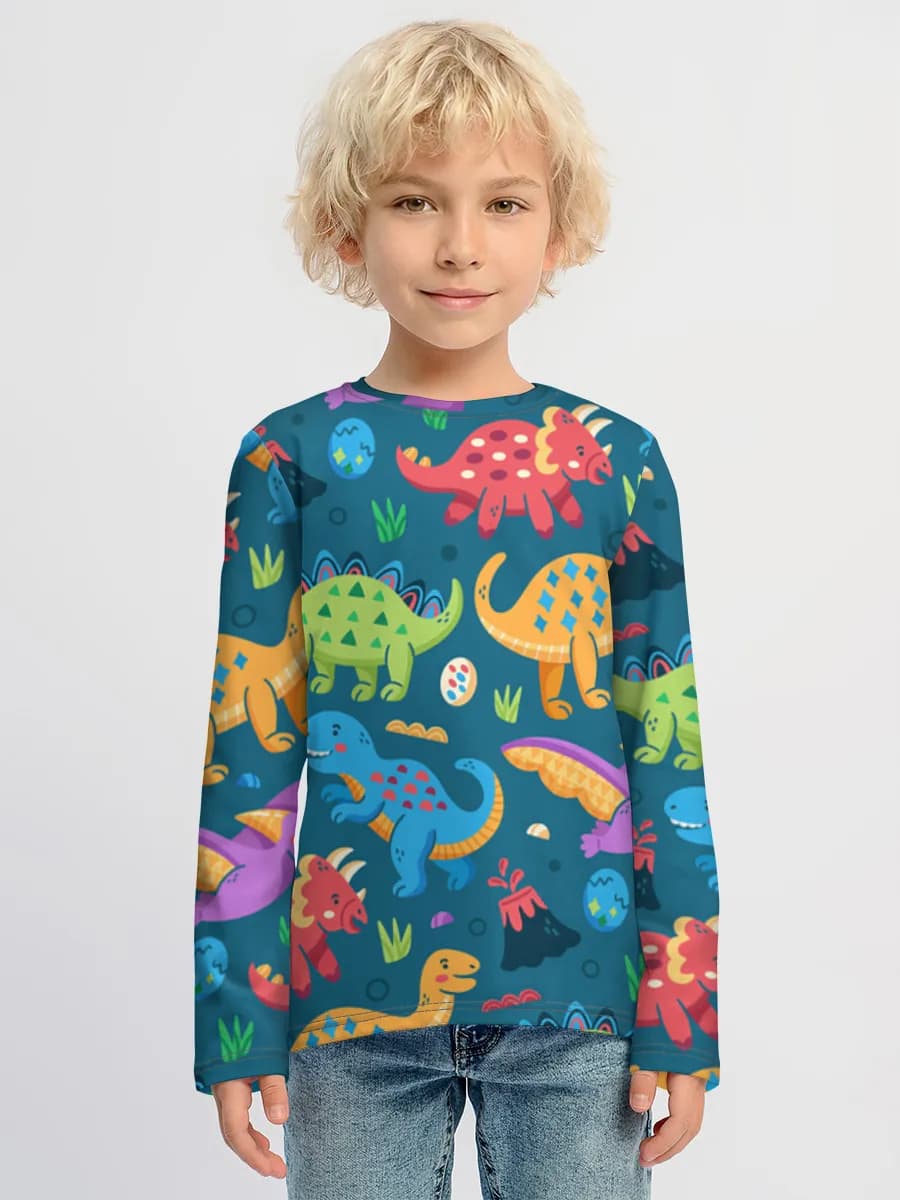 Children's cotton long sleeve shirt