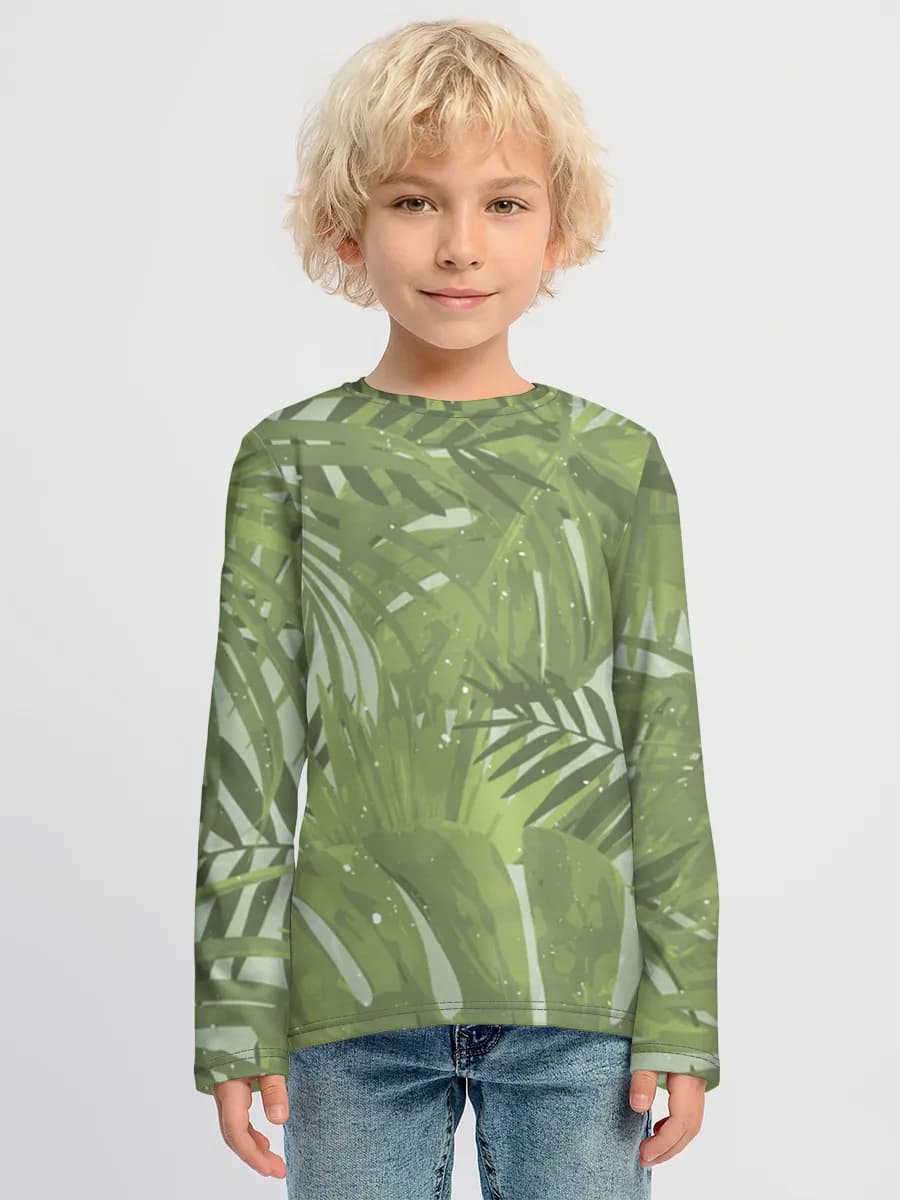 Children's cotton long sleeve shirt