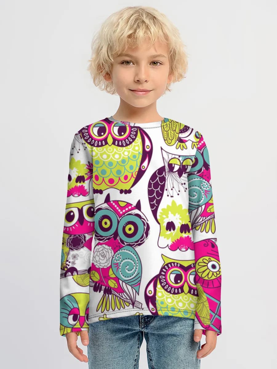 Children's cotton long sleeve shirt
