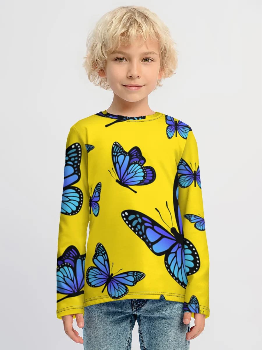 Children's cotton long sleeve shirt