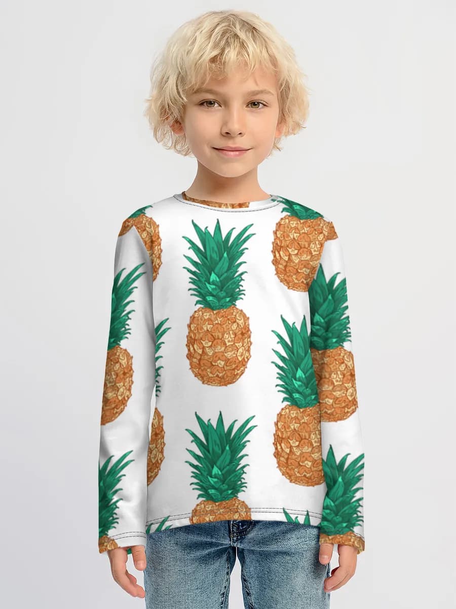 Children's cotton long sleeve shirt