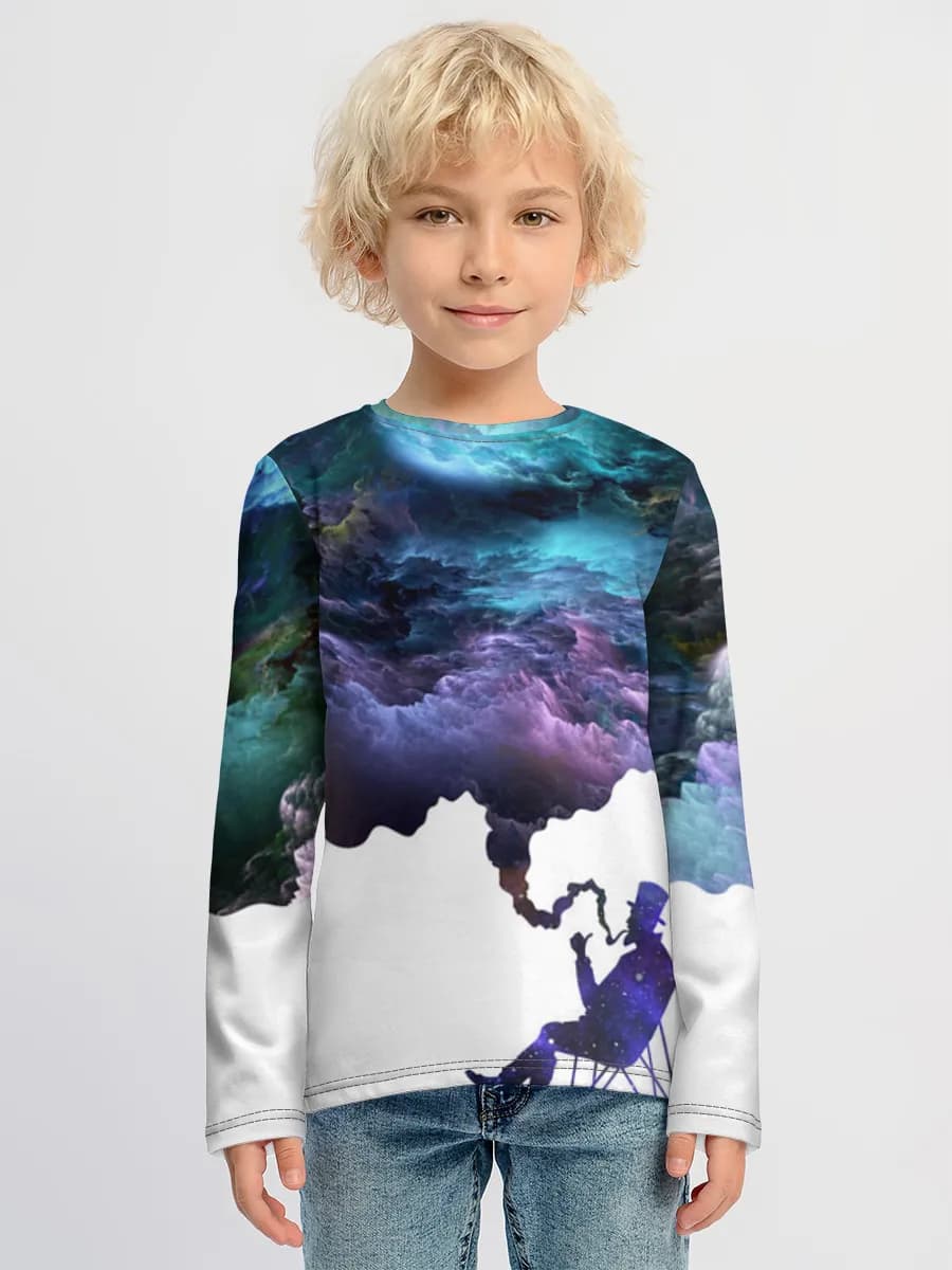 Children's cotton long sleeve shirt