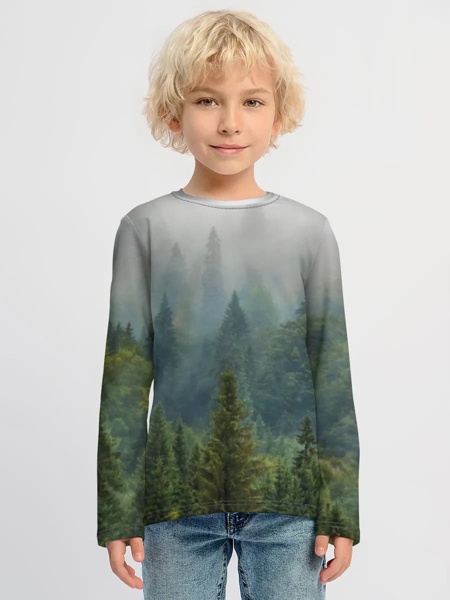 Children's cotton long sleeve shirt