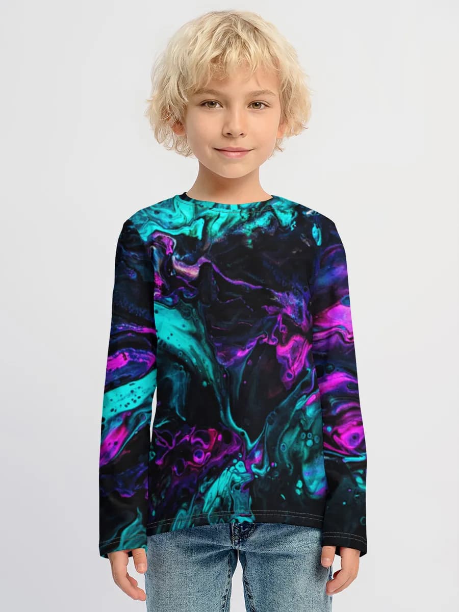 Neon Cosmic Fluid Swirl