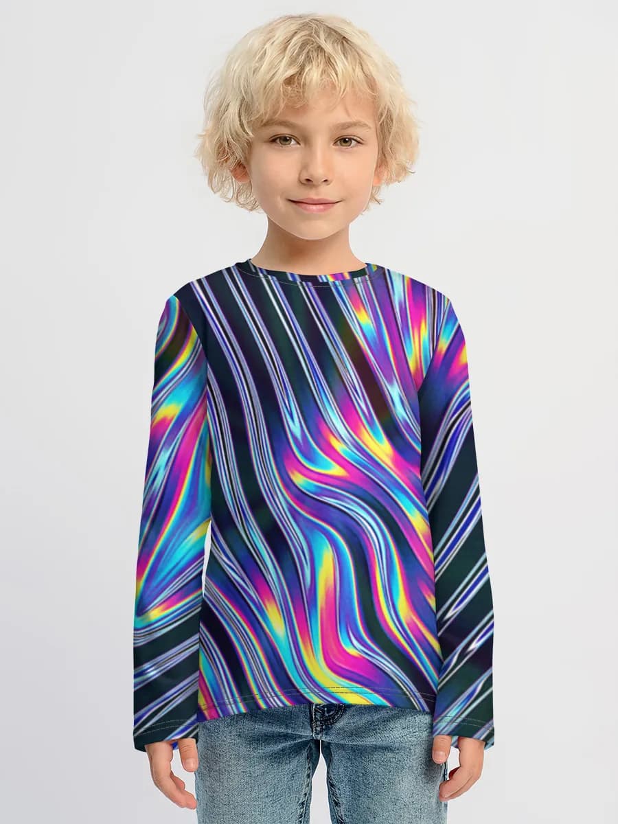 Children's cotton long sleeve shirt