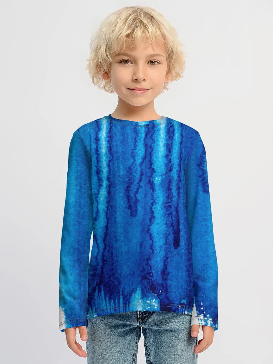Children's cotton long sleeve shirt