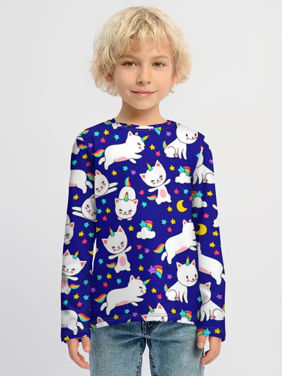 Children's cotton long sleeve shirt