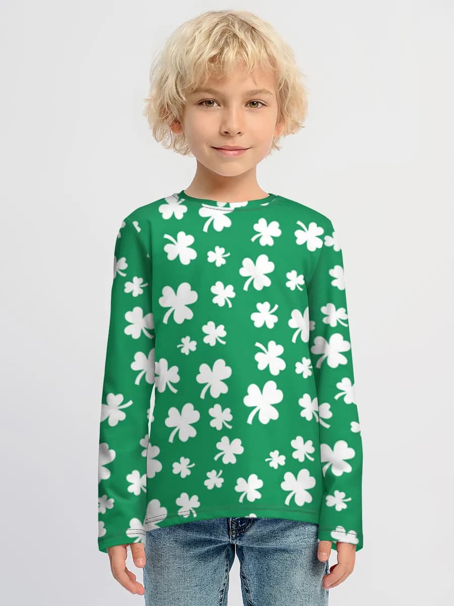 Children's cotton long sleeve shirt