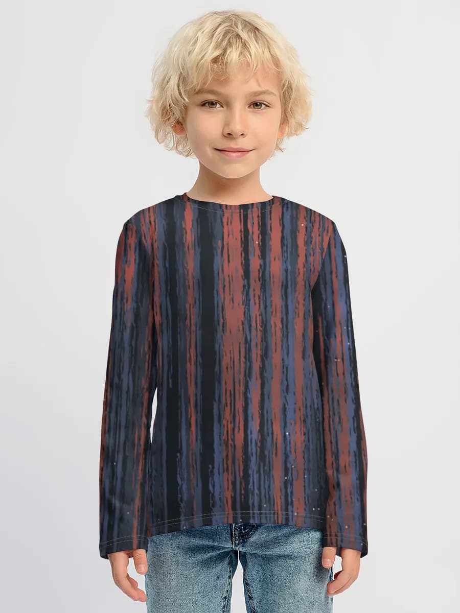 Children's cotton long sleeve shirt